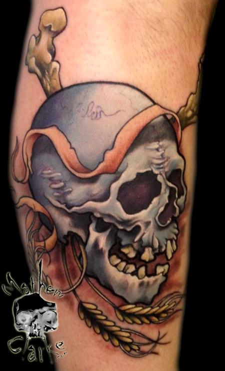 Mathew Clarke - Skull Tattoo